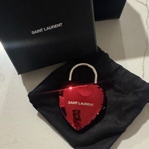 Saint Laurent Scarlet Heart Padlock
